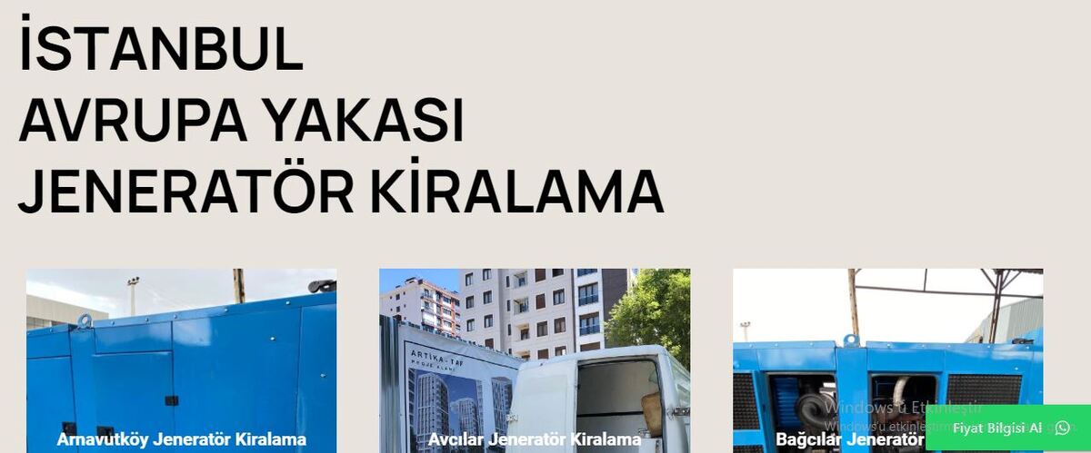 BEST JENERATÖR JENERATÖR KİRALAMA — 1