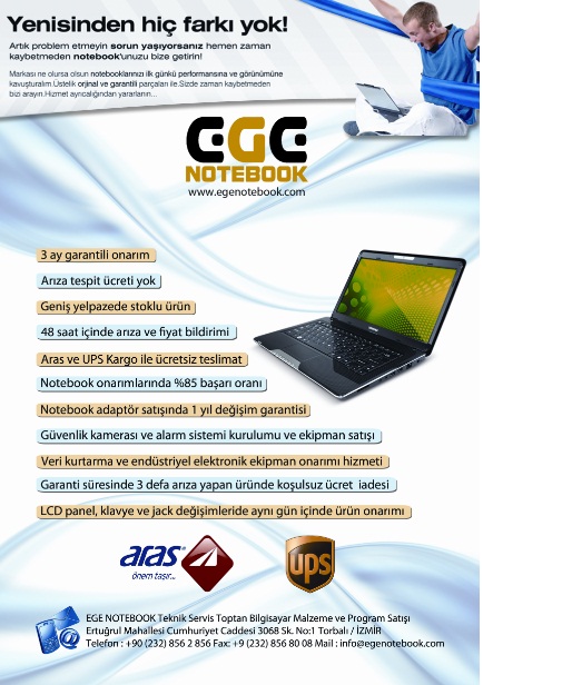 EGE NOTEBOOK TEKNİK SERVİS TOPTAN BİLGİSAYAR MALZEME VE PROGRAM SATIŞI — 1