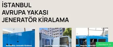 BEST JENERATÖR JENERATÖR KİRALAMA — 1