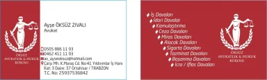Avukat Ayşe ÖKSÜZ ZIVALI — 1
