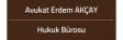 Avukat Erdem Akçay logosu